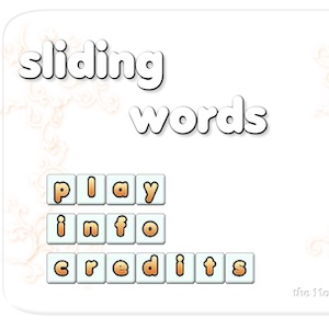 sliding words