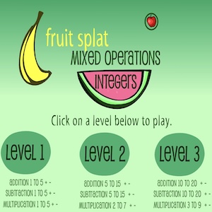 Fruit-Splat-Mixed-Operations-Integers